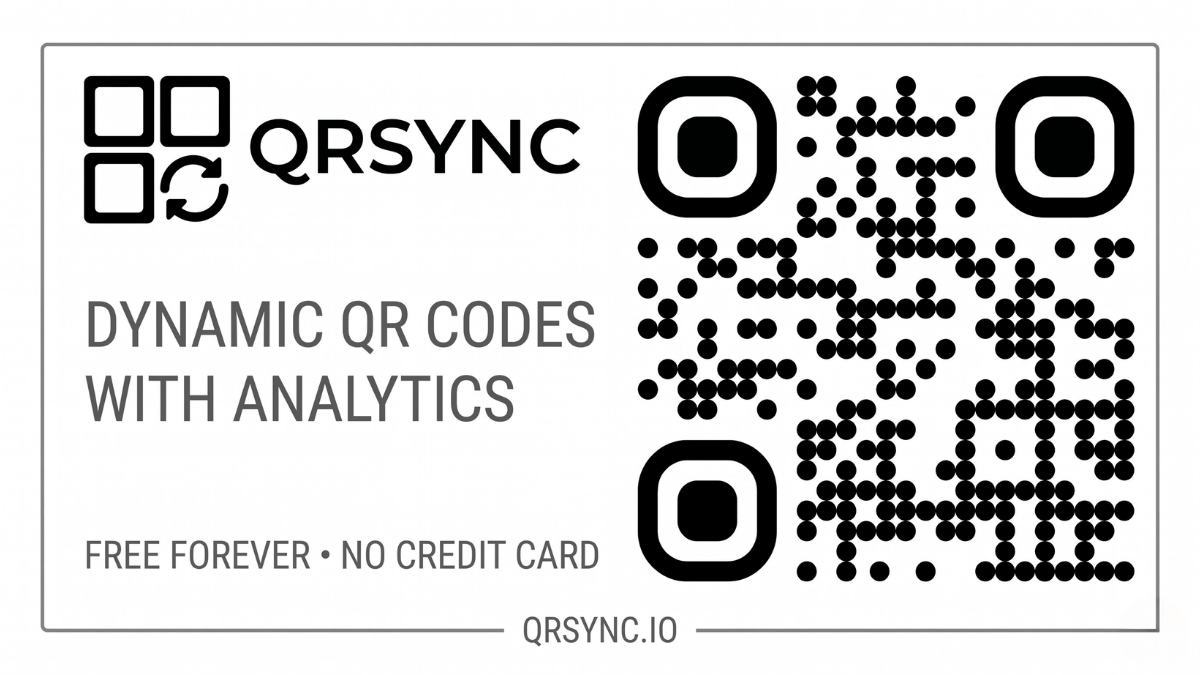 Free Dynamic QR Code Generator with Analytics — QRSync